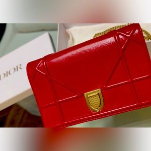 Dior WOC, Like New, calfskin leather
